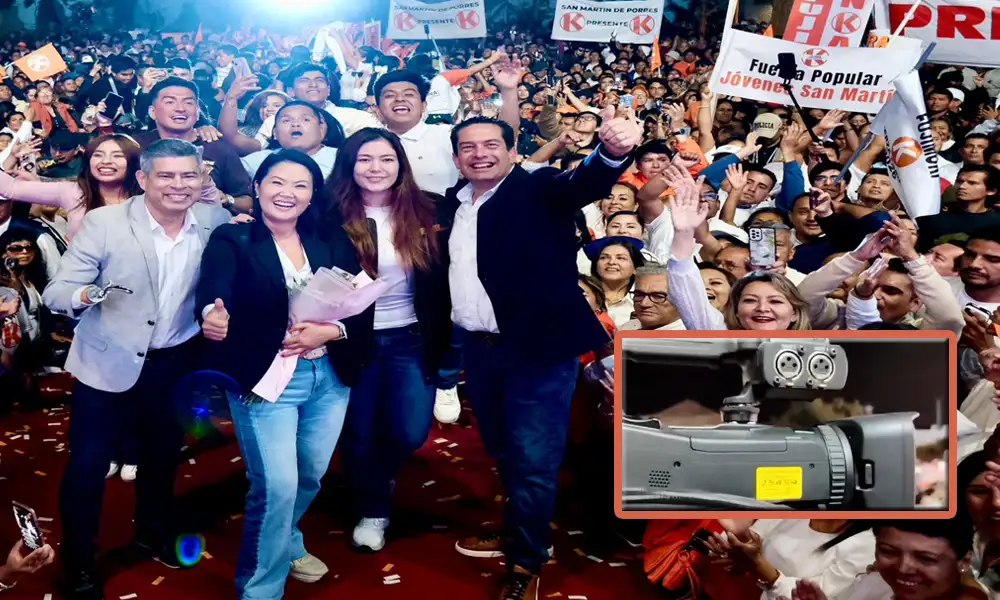 Cámara del Congreso grabó mitin de Keiko Fujimori en Trujillo