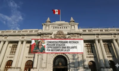 Congreso de la República rechaza pensión vitalicia solicitada por Dina Boluarte