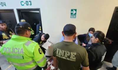 PNP incauta objetos prohibidos durante requisa en el penal de Cambio Puente en Chimbote