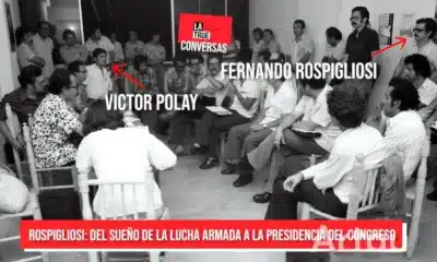 Rospigliosi y Polay en reunión política de izquierda en 1980