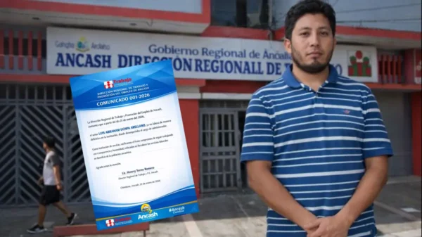 Dirección Regional de Trabajo de Áncash tras destituir a funcionario sentenciado por colusión