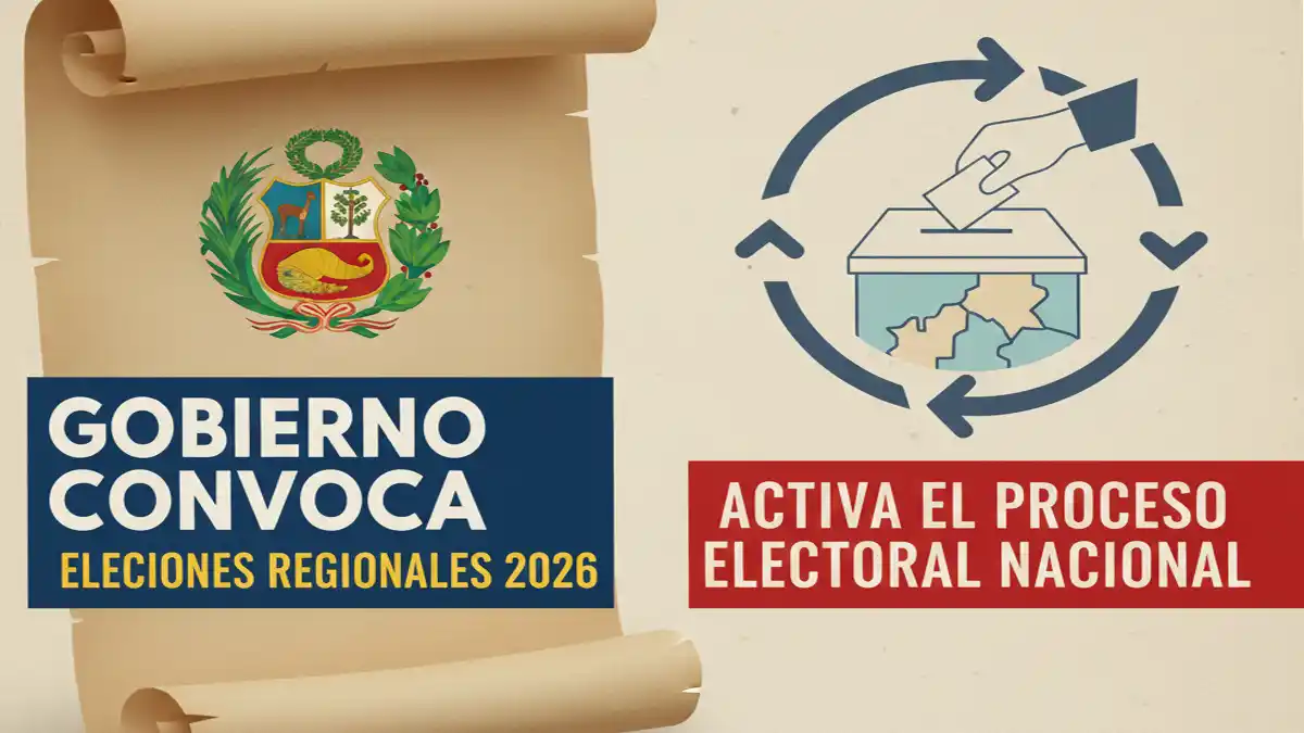 Gobierno convoca Elecciones Regionales 2026 y da inicio al proceso electoral en el Perú
