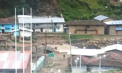 Vivienda construida en vía pública bloquea acceso a puente en Conchucos, Pallasca