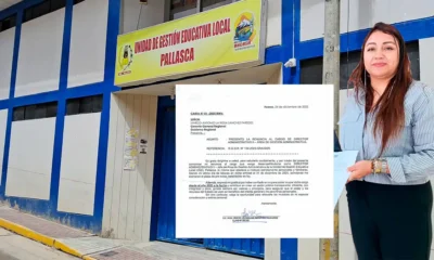 Renuncia directora AGA UGEL Pallasca genera cambios en la gestión administrativa