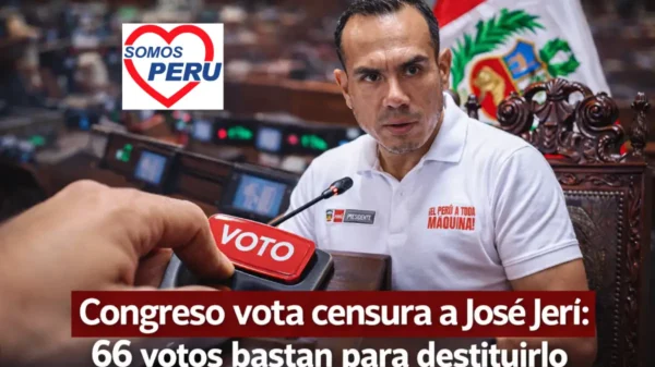 Congreso vota censura a José Jerí y requiere 66 votos para destituirlo