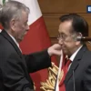 José María Balcázar tras ser elegido presidente interino del Perú por el Congreso