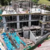 Centro de Salud de Chiquián en construcción en la provincia de Bolognesi Áncash