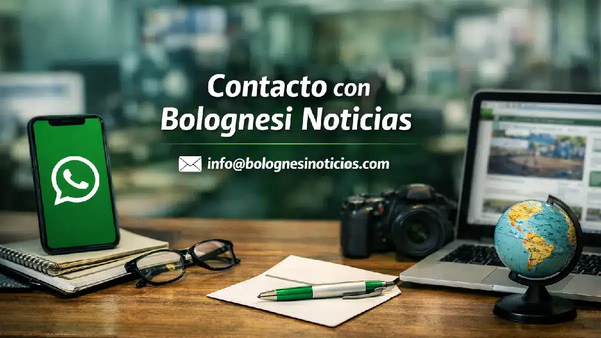 Contacto con Bolognesi Noticias en Chimbote mediante WhatsApp y correo electrónico