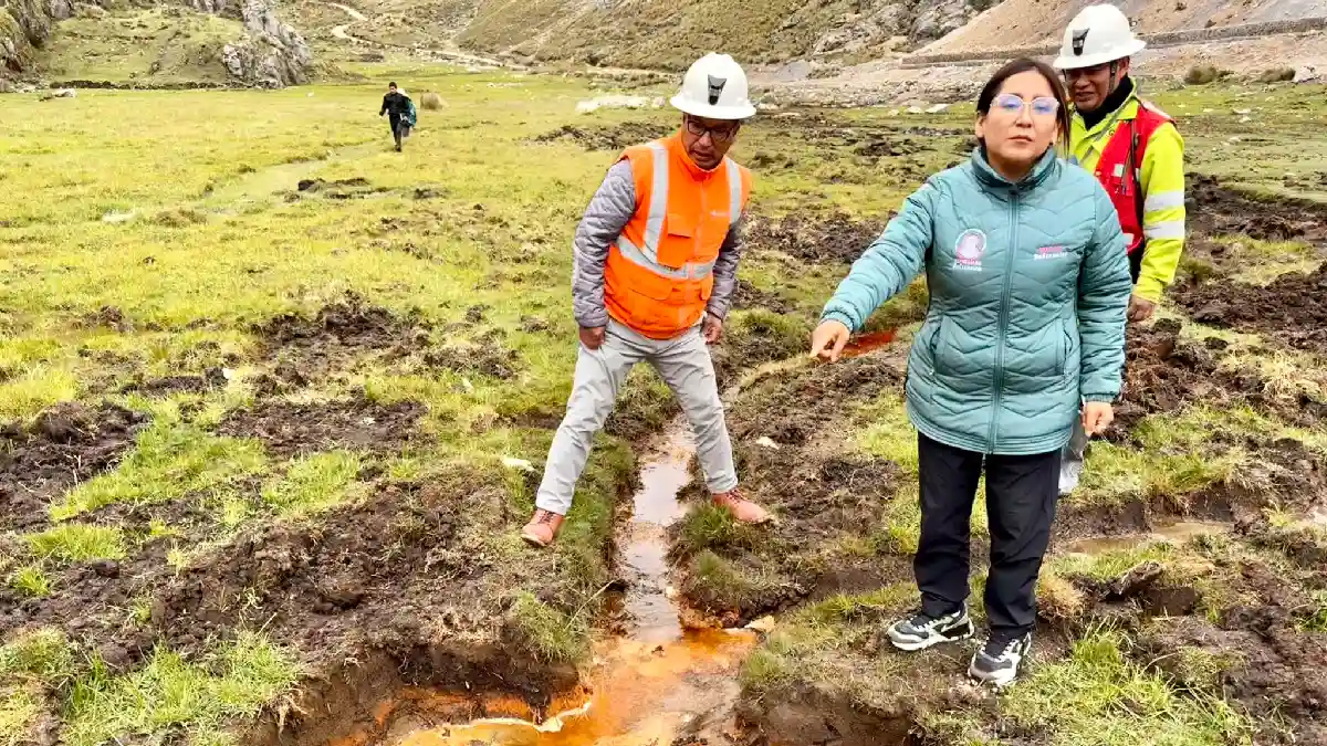 Inspección por presunta contaminación en la laguna Pelagatos en Pampas, Pallasca, Áncash