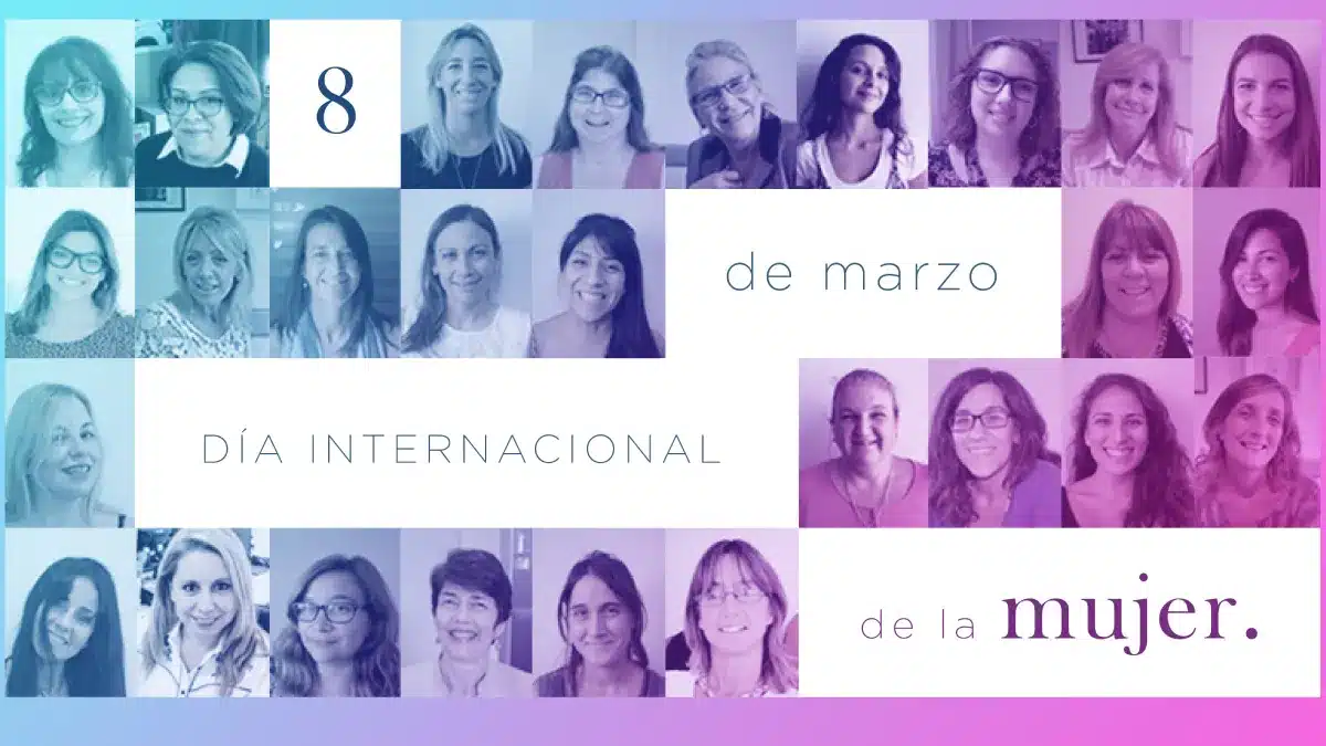 Banner por el 8 de marzo Día Internacional de la Mujer y la lucha por la igualdad de género