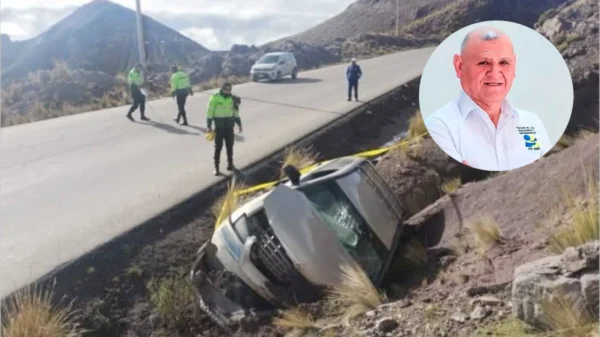 Napoleón Becerra, candidato presidencial del PTE-Perú, fallecido en accidente de tránsito en Ayacucho.