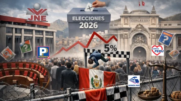 JNE de Perú endurece la valla electoral y pone en aprietos a 36 partidos