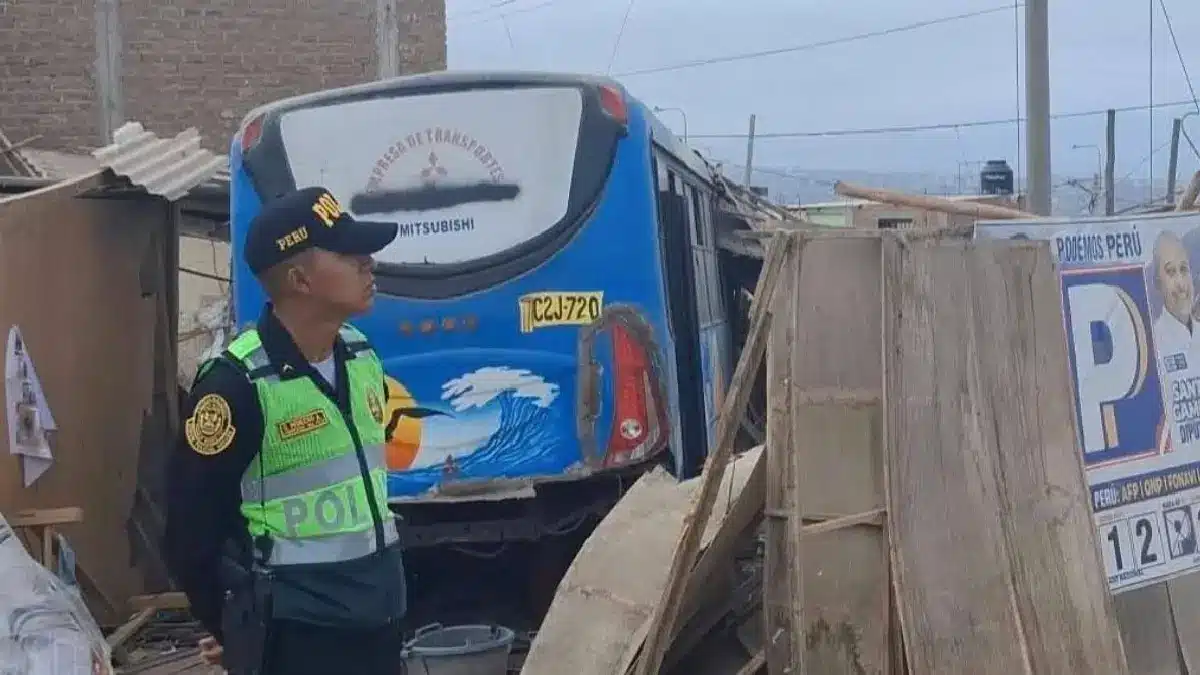 Comparecencia para chofer de burrita tras choque con cuatro heridos en Chimbote Áncash