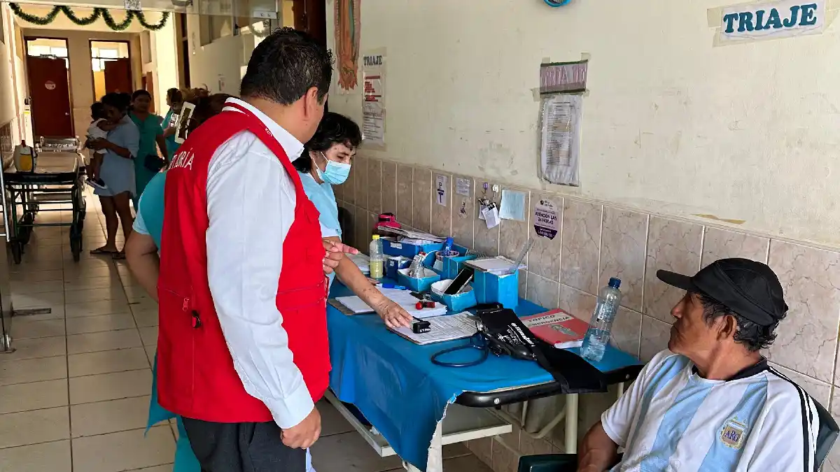 Deficiencias en hospital de Casma: pacientes atendidos en pasadizos durante inspección de Contraloría en Áncash