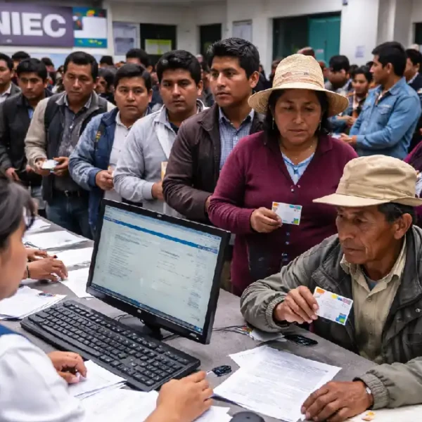 Ciudadanos realizan trámites en oficina electoral en Áncash en medio de alerta por electores golondrinos y cambios irregulares en el padrón electoral 2026