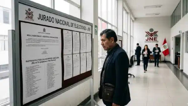 Más de 30 partidos pierden inscripción en Perú tras elecciones 2026