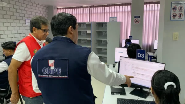 Simulacro del Sistema de Cómputo Electoral con Inteligencia Artificial en la ODPE Santa, Áncash