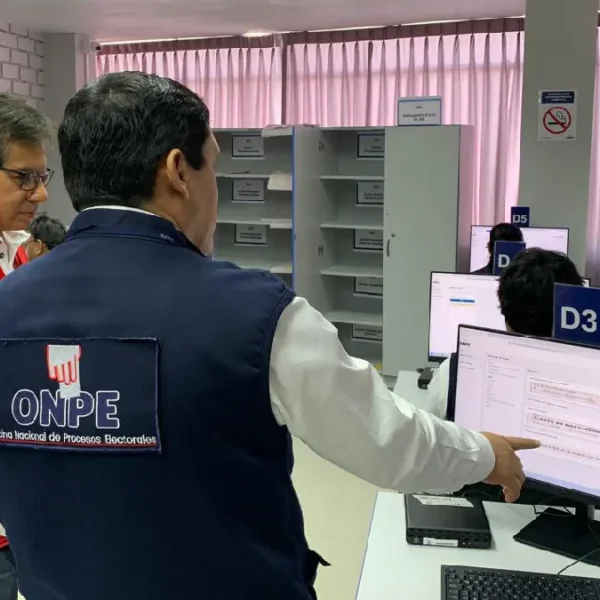 Simulacro del Sistema de Cómputo Electoral con Inteligencia Artificial en la ODPE Santa, Áncash