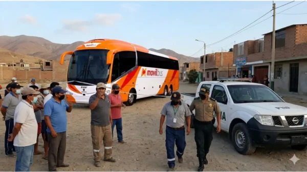 Policía de Áncash interviene bus de Movil Bus tras denuncia de tocamientos indebidos en Casma.