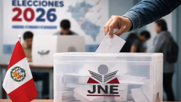 Ciudadano vota en Perú durante elecciones generales 2026 en contexto de la valla electoral 2026 definida por el JNE