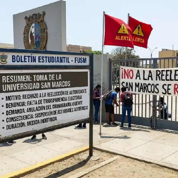Estudiantes mantienen la toma de la UNMSM mientras crece el riesgo de perder el semestre 2026