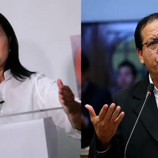 Keiko Fujimori y Roberto Sánchez tras confirmación del JNE para la segunda vuelta electoral en Perú