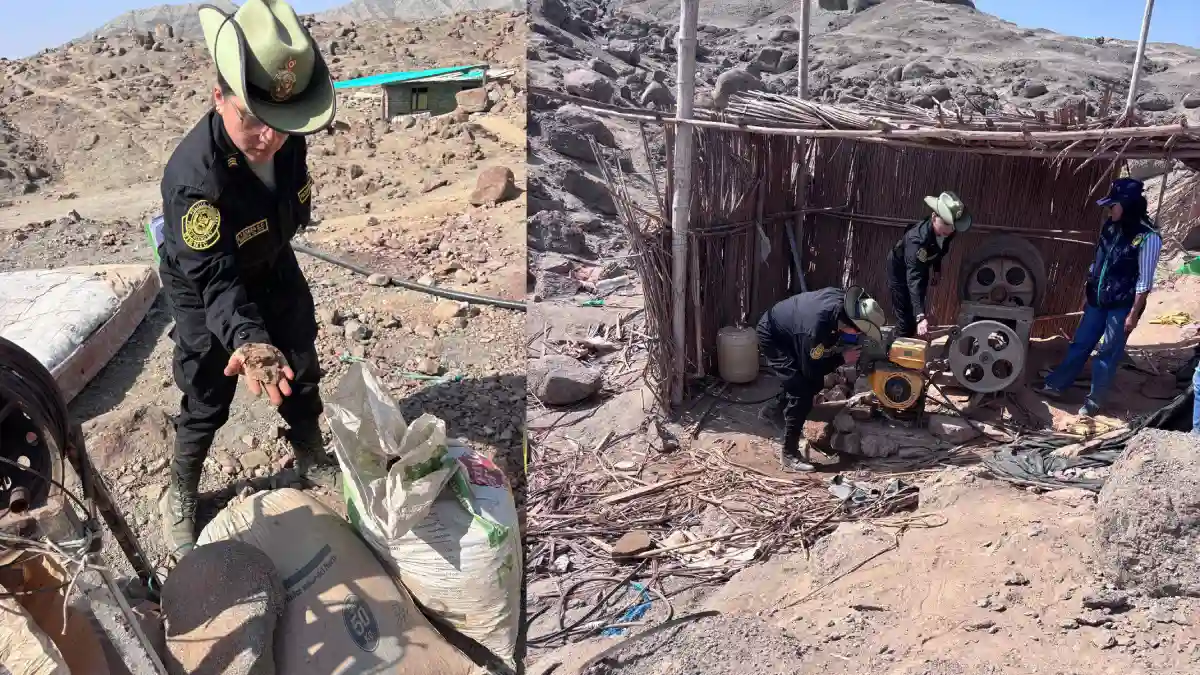 Operativo policial contra minería ilegal en Nuevo Chimbote culminó con captura de presuntos integrantes de “Los Coyotes”.