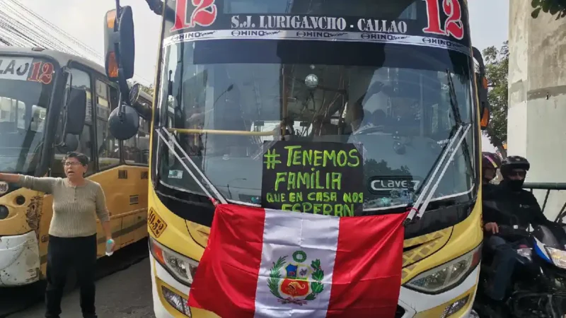 Transportistas anuncian paro nacional y apagado de motores en Perú este 2 de junio