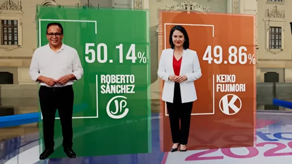 Roberto Sánchez con ventaja mínima sobre Keiko Fujimori según conteo rápido de la segunda vuelta electoral 2026 en Perú