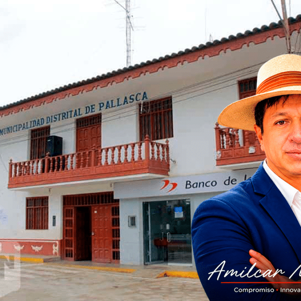 Amílcar Miranda en Pallasca durante la presentación de su propuesta "Vuelven las obras, vuelve el trabajo".