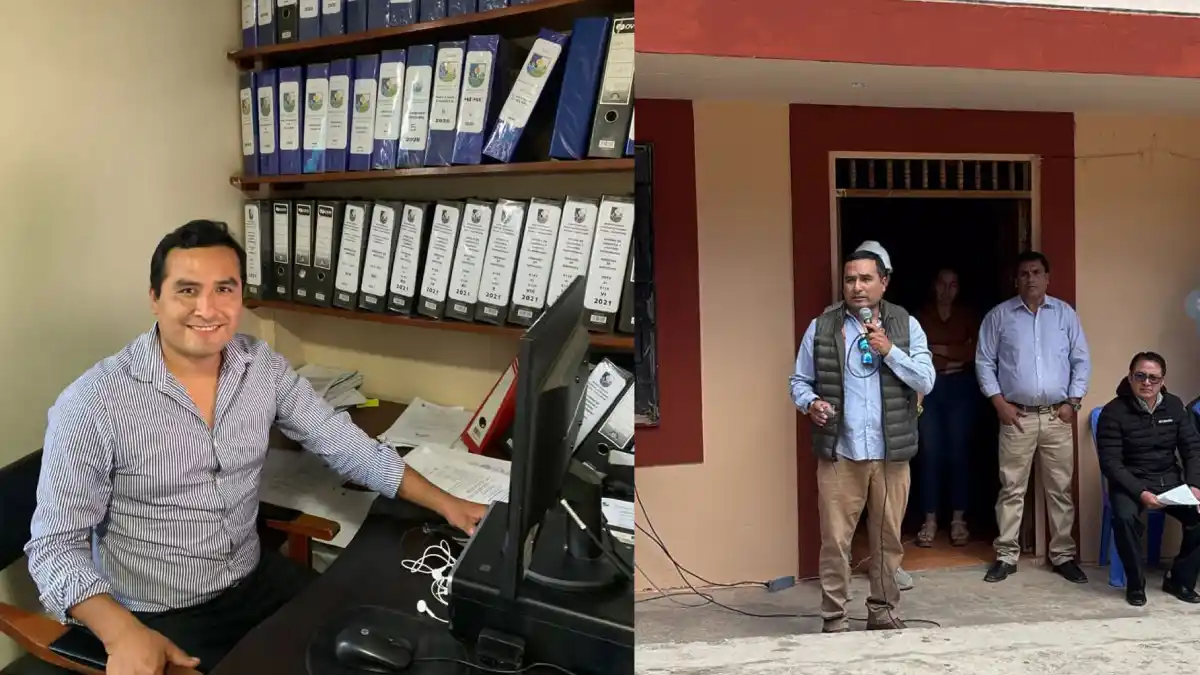 Guido Mariños durante una actividad de gestión en la administración pública, en una jornada de trabajo institucional.