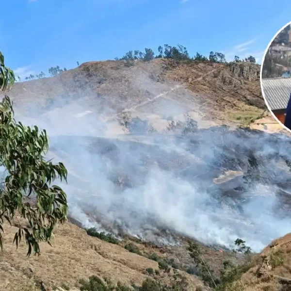 Subprefecto Ángelito Canchis Fernández exhorta a reforzar la prevención tras el incendio forestal en Pallasca.