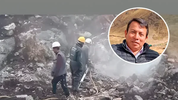 Comuneros de Pallasca denuncian que el alcalde de Pampas no paga sus salarios tras faena vial.