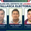 Encuesta Lacabamba 2026 con los candidatos Guido Mariños, Javier Anticona y Jhonatan Lauriano a la Alcaldía Distrital.