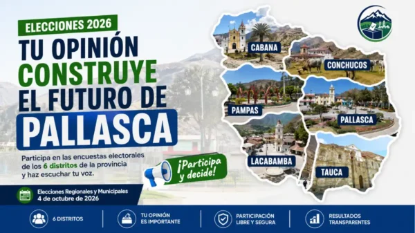 Encuestas electorales Pallasca 2026 en seis distritos