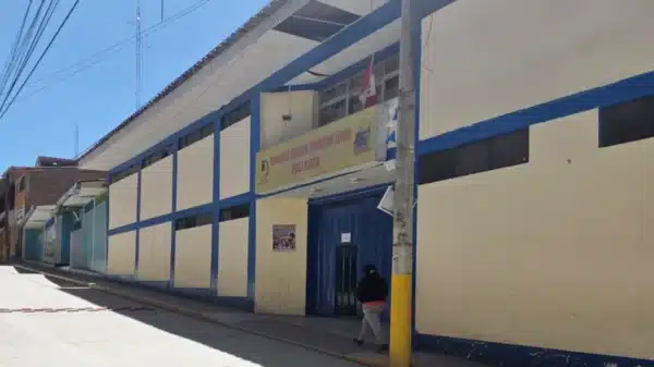 Fachada de la sede de la UGEL Pallasca donde permanece asignado el docente denunciado por acoso