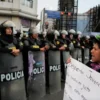 rotesta en Lima contra el fuero militar en Perú y la Ley 32735 en las calles de Lima