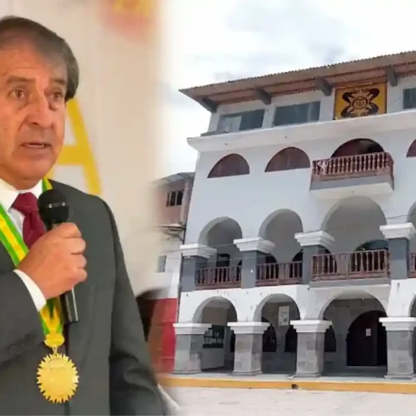 Manuel Hidalgo Sifuentes, alcalde de Pallasca denunciado por explotar a un peón rural frente al municipio de Cabana.