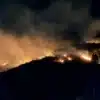 Incendio forestal en desarrollo en Áncash destruye hectáreas de vegetación durante la emergencia regional de 2026.