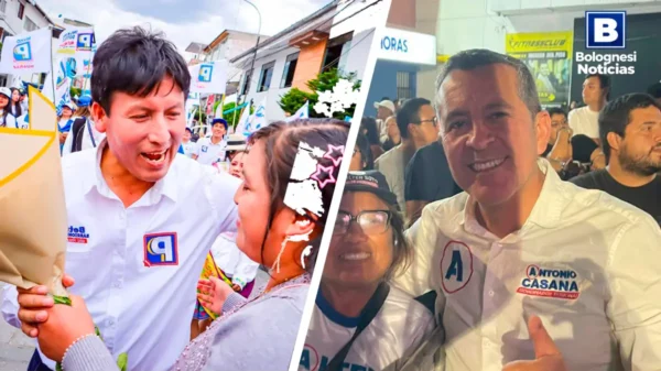 Antonio Casana y Betto Barrionuevo, candidatos a la segunda vuelta regional en Áncash junto a sus seguidores